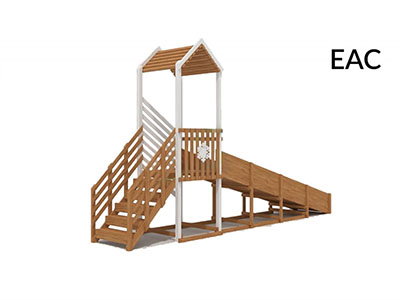 Зимняя горка Snow Fox, скат 5 м, без ограждения