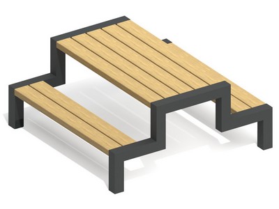 Стол для пикника Скамейный уголок