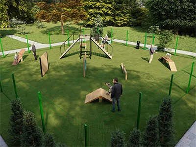 Площадка для выгула собак TORUDA №1 (15х15)