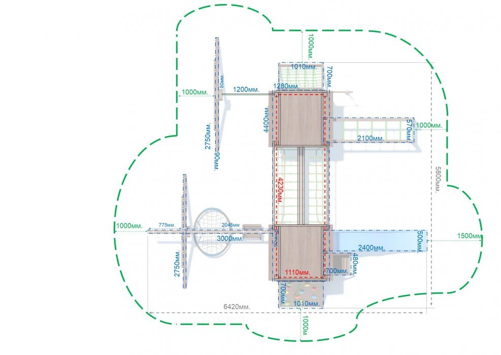 Игровой комплекс серия D1 модель 2 - вид 3