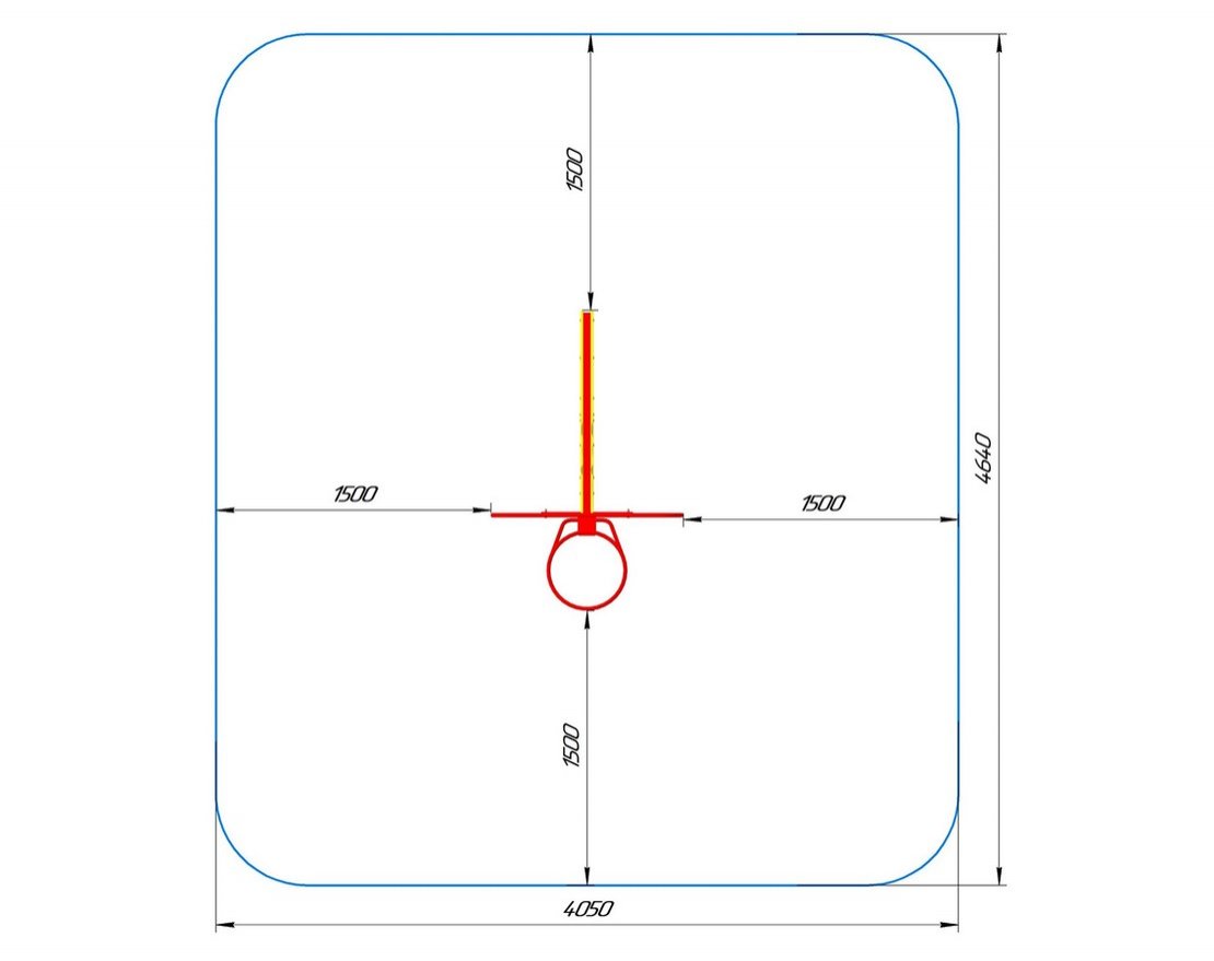 Баскетбольная стойка Пятнистый великан 2 - вид 4