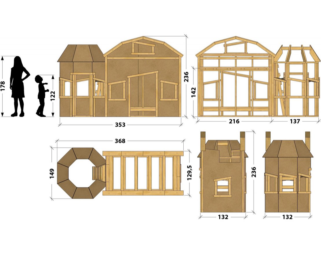 Двухъярусная кровать TORUDA WOOD Амбар - вид 2