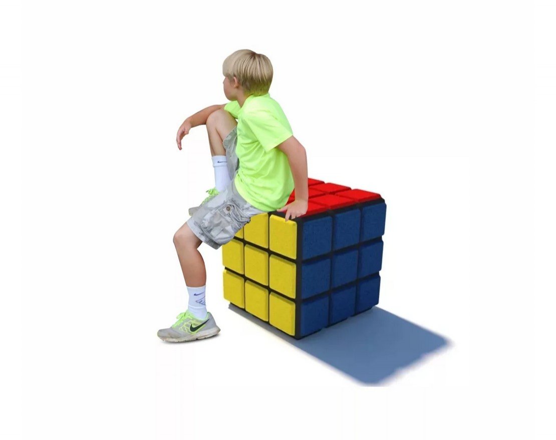 Фигура из резиновой крошки Кубик Рубика - вид 2