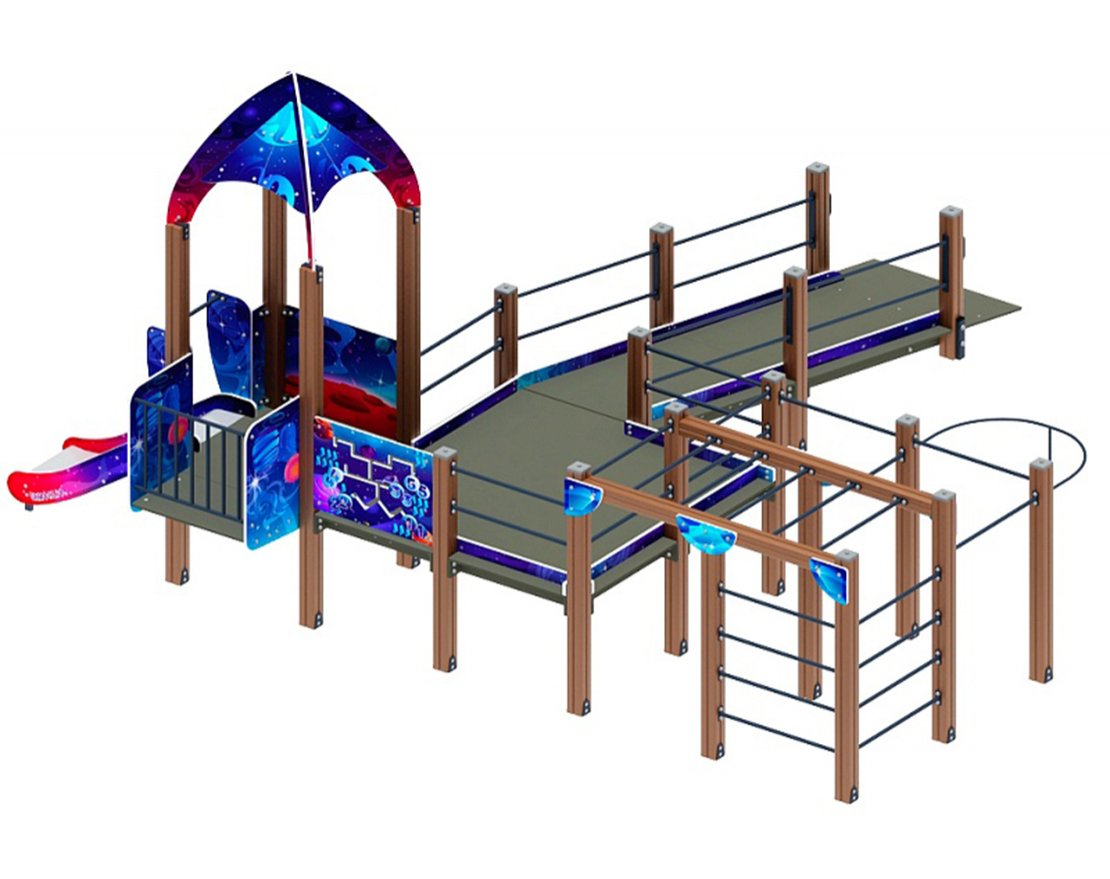 Горка Лунная база-3 h=750 - вид 5