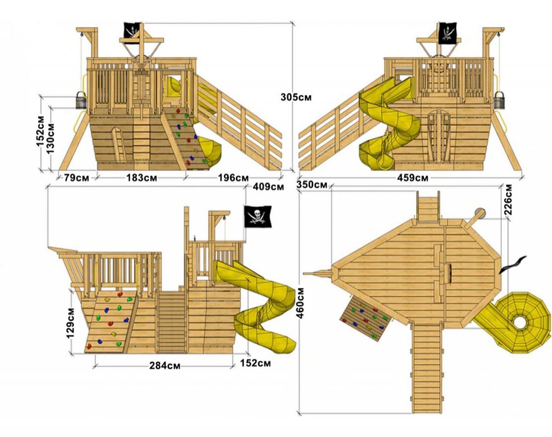 Игровой комплекс TORUDA WOOD Пиратский корабль 4 - вид 2