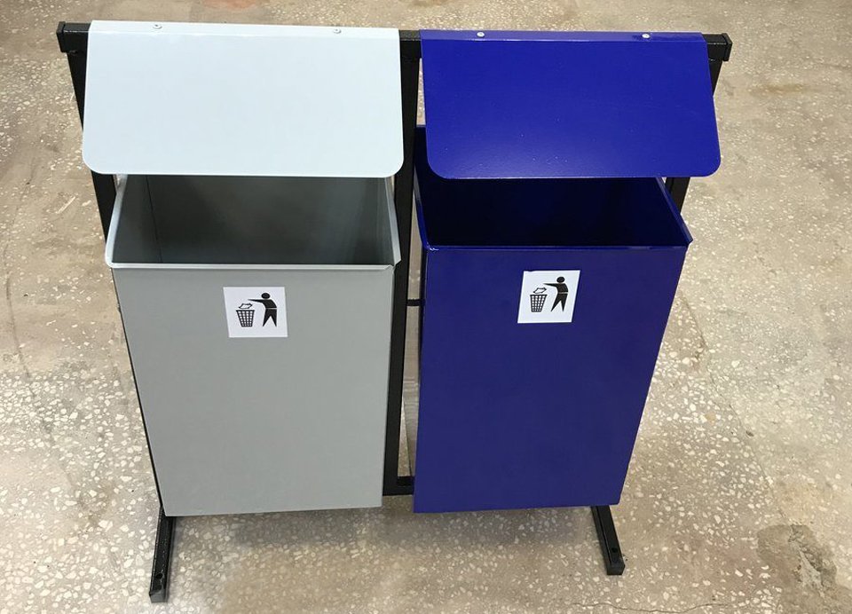 Урны для раздельного сбора мусора Тандем - вид 2