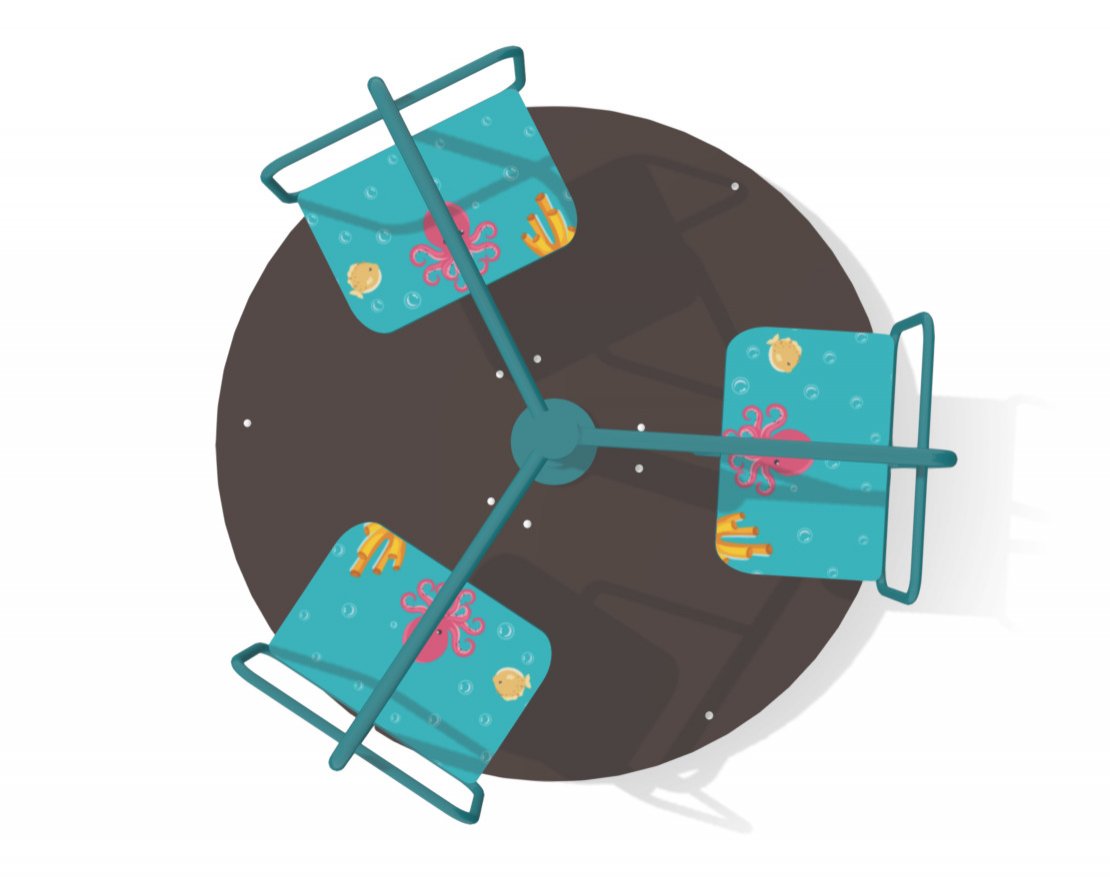 Карусель с шестью сиденьями TORUDA Море 06052 - вид 3