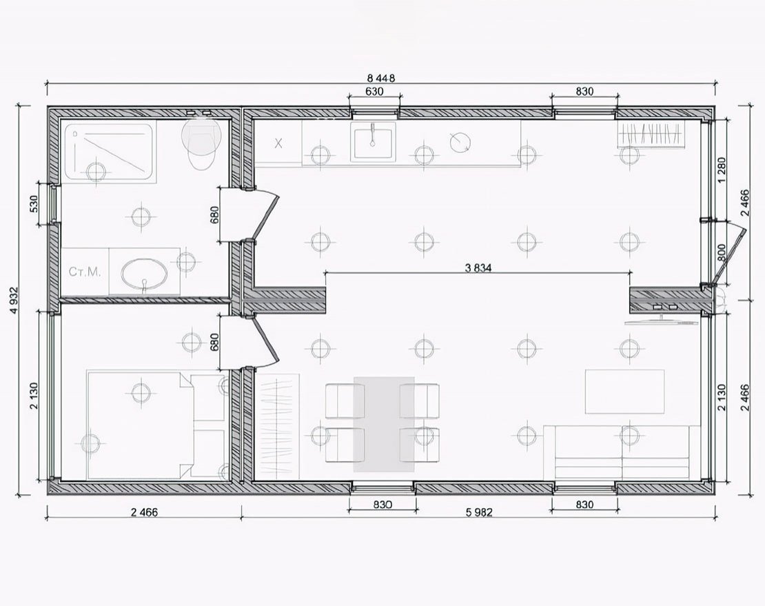 Модульный дом M-Dom 43 «под ключ» - вид 2