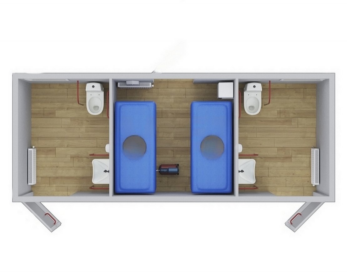 Туалетный модуль автономный для МГН - вид 2