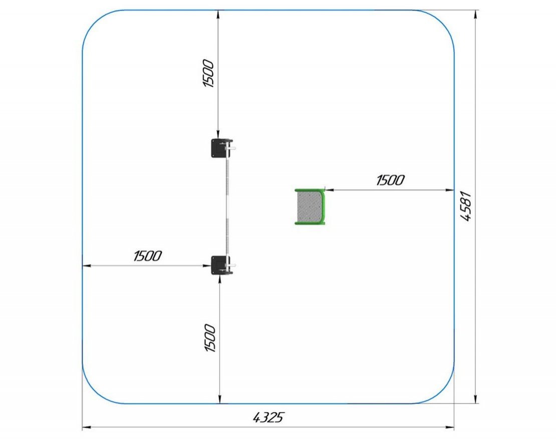 Турник-перекладина с регулируемой высотой от 90 см до 260 см Адаптивный лидер - вид 2
