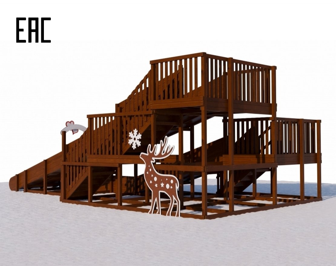 Зимняя заливная горка TORUDA Сибирская - вид 3